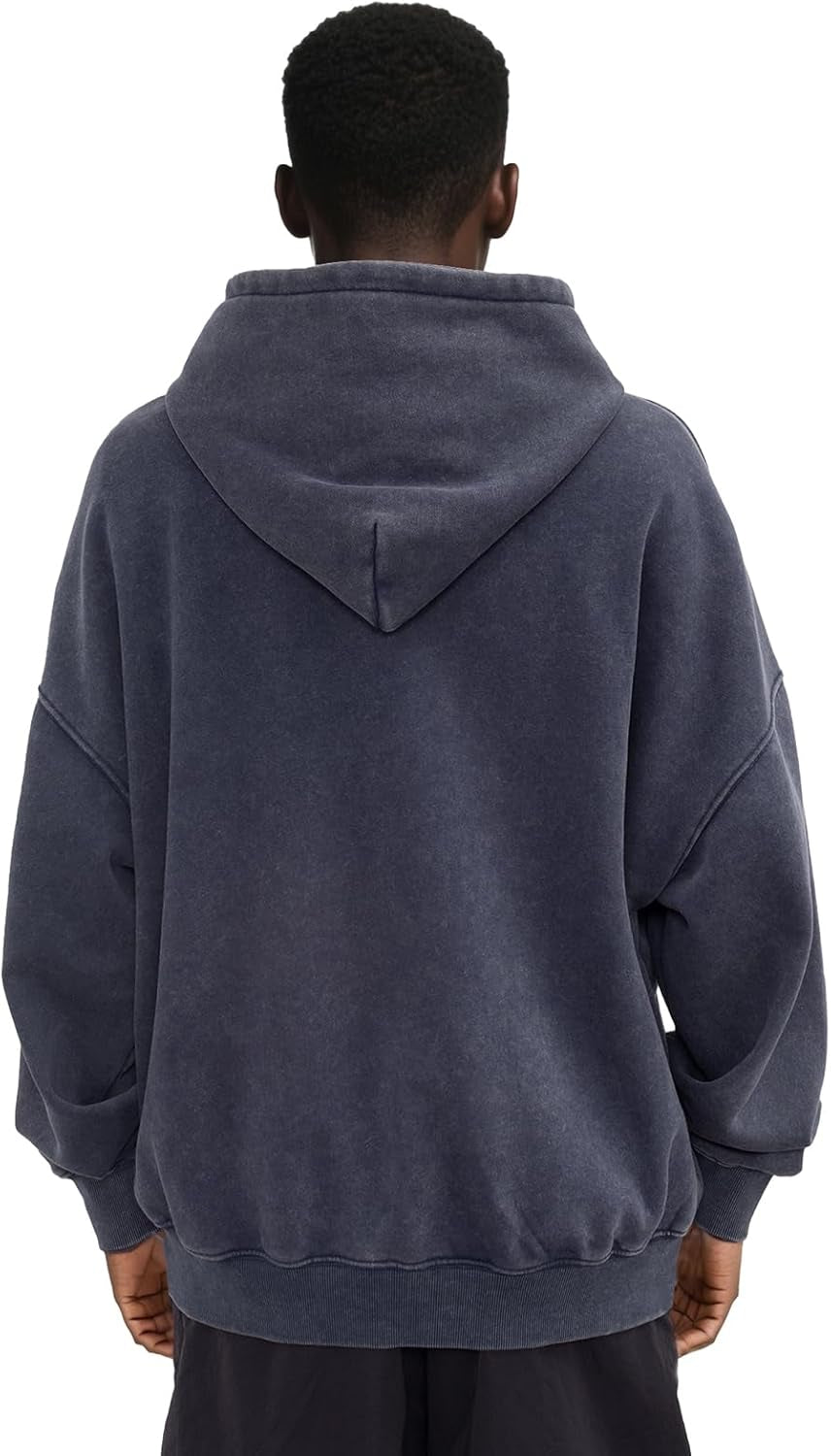 Mens Oversizd Acid Wash Hoodies Heavyweight Vintage Washed Fleece Hoodie Sweatshirt for Men Women Streetwear
