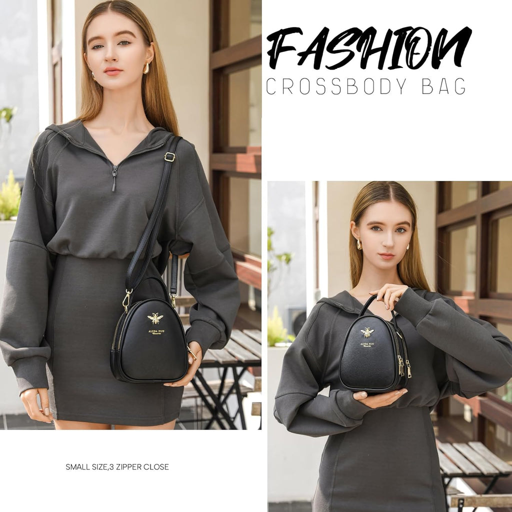 Chic Small Crossbody Bag for Women - Stylish Messenger Purse & Wallet Combo