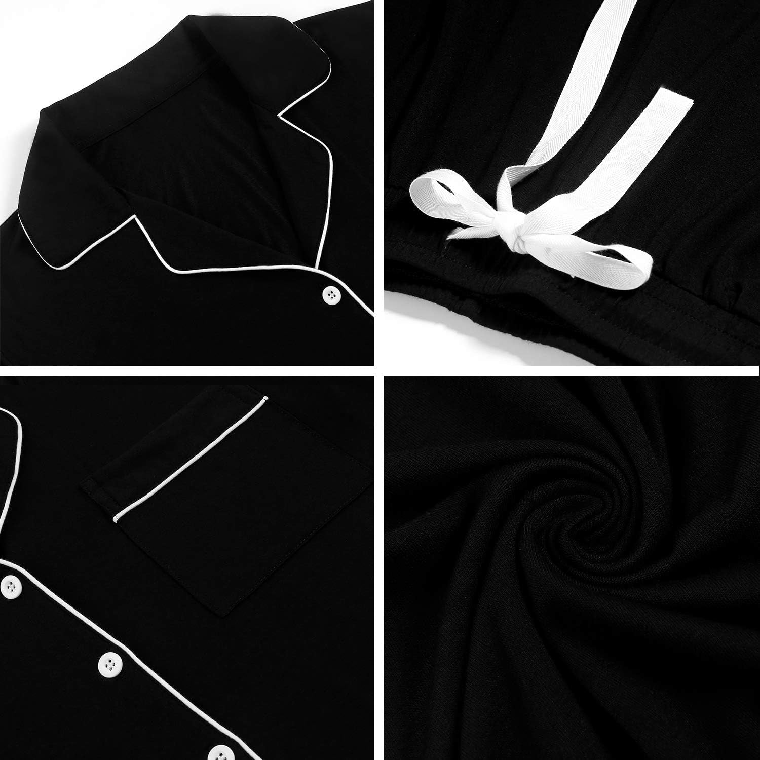 Cozy Chic Women's Short Sleeve Pajama Set - Soft Button-Down Sleepwear with Shorts, Sizes S-XXL