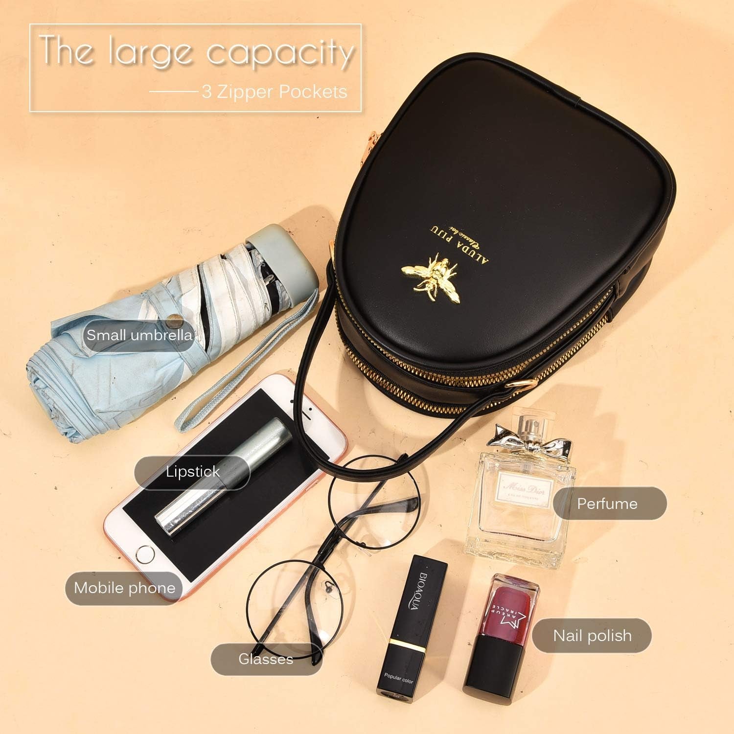 Chic Small Crossbody Bag for Women - Stylish Messenger Purse & Wallet Combo