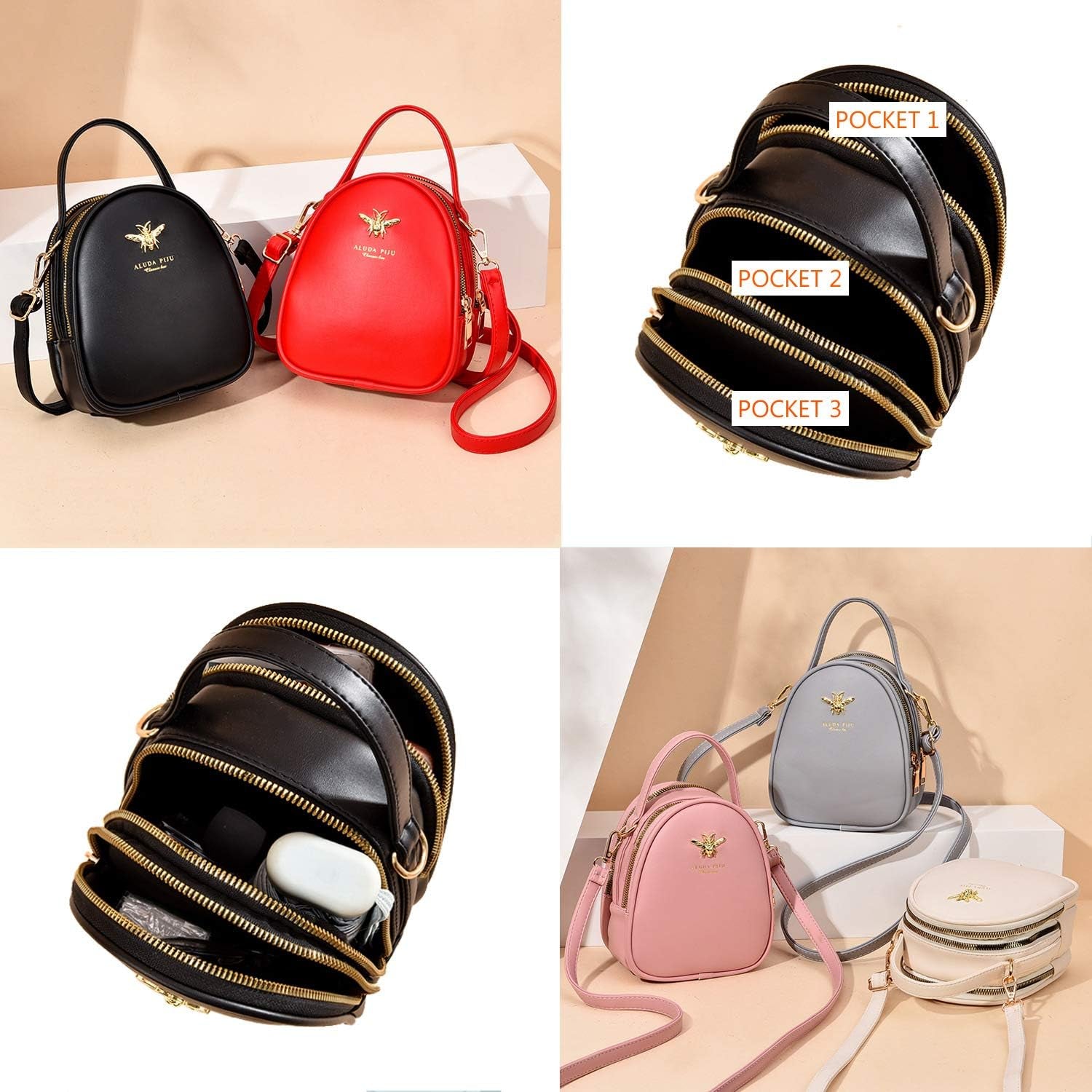 Chic Small Crossbody Bag for Women - Stylish Messenger Purse & Wallet Combo